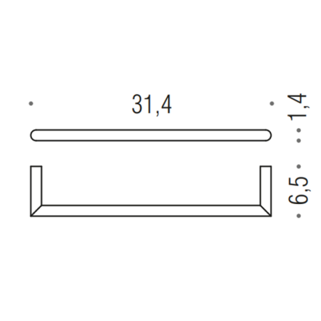 Полотенцедержатель Colombo Mini B4009.NM
