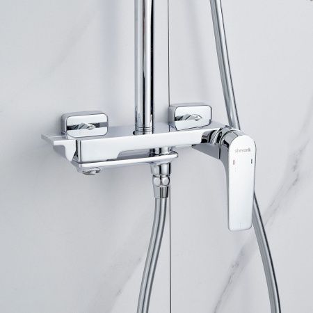 Душевая стойка Shevanik S4226 настенная цвет хром