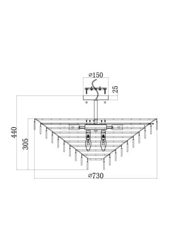 Светильник потолочный Maytoni Mazzo MOD130CL-14G - фото 5