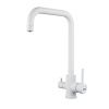 Смеситель для кухни Raffine F118C на мойку белый