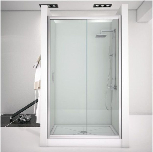 Душевая дверь Aquanet Alfa NAA6121 1600 160х200 стекло прозрачное профиль хром глянцевый - фото 3