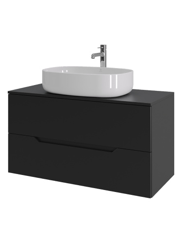 Тумба с раковиной Orange Line Li-100TubMDF+B08-600W 100,5х46х68,7 - фото 2