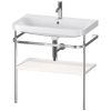 Консоль с раковиной Duravit Happy D.2 Plus HP4837O2222 80х50 напольная цвет хром