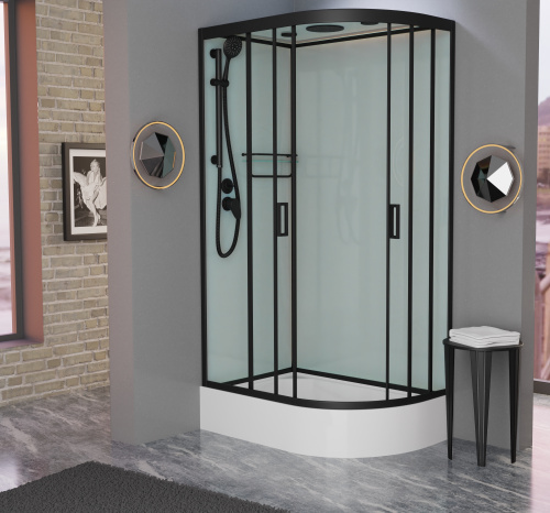 Душевая кабина Frank 143009 120х80 с крышей ориентация левая - фото 2 Душевая кабина Frank 143009 120х80 с крышей ориентация левая - фото 2