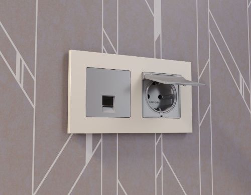 Рамка двухместная Ambrella Volt Qubi (Куби) AF250332 - фото 2
