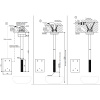 Смеситель для раковины Gessi Gessi316 54224#239 на потолок нержавеющая сталь (внешняя часть)