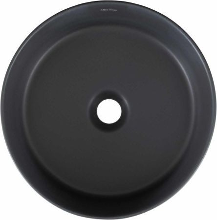 Раковина керамическая Allen Brau Fantasy 4.11032.AN 40х40 накладная цвет черный без отверстий под смеситель