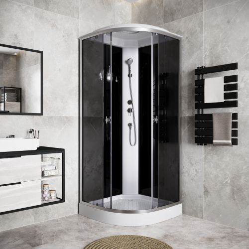 Душевая кабина Niagara Eco E80/13/TN 80х80 четверть круга - фото 3