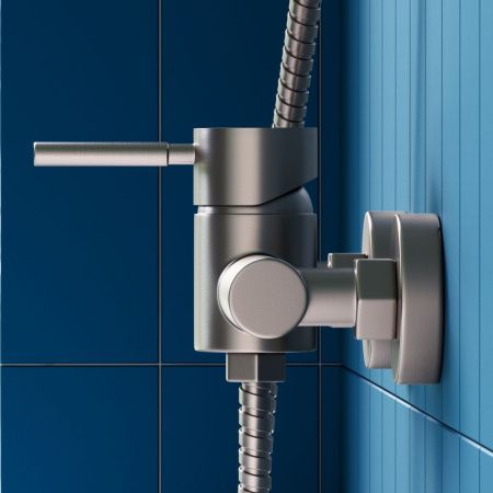 Смеситель для душа Dorff Logic new D3020000SS настенный нержавеющая сталь