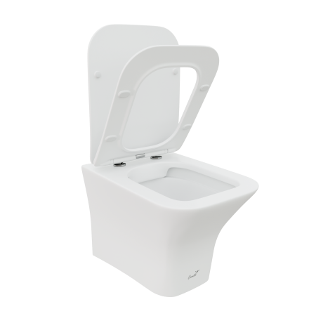 Унитаз подвесной Cerutti SPA CT9242 белый матовый с сиденьем микролифт безободковый каскадный смыв