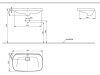 Раковина керамическая Toto LW3717HY#XW 70х40 полувстраиваемая цвет белый без отверстий под смеситель