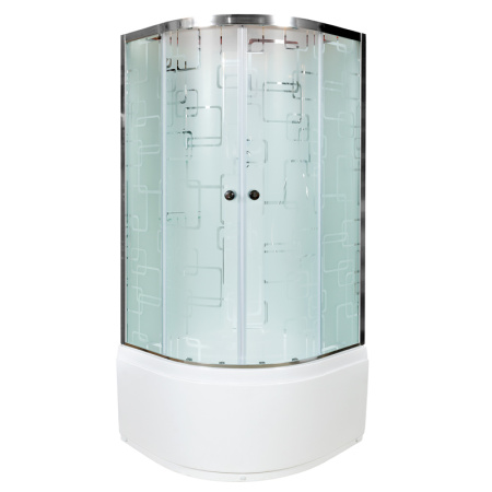 Душевая кабина AvaCan EM5011NGM 110х110 четверть круга без крыши ориентация универсальная