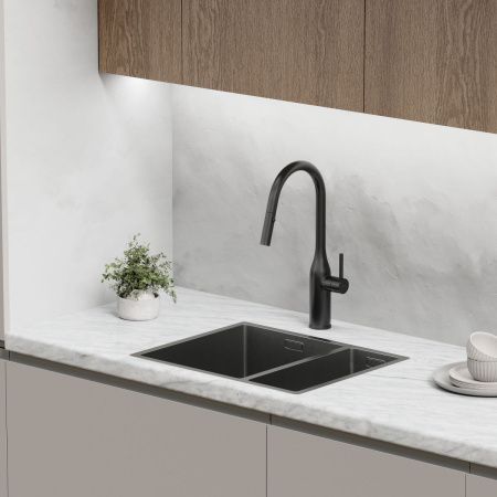 Смеситель для кухни Sancos Grand SC4002MB на мойку черный