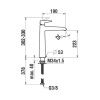 Смеситель Laufen VAL HF901714100000 на раковину хром