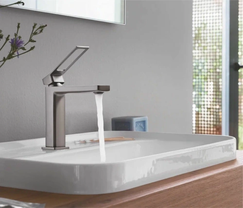 Смеситель Shevanik S6901T на раковину оружейная сталь - фото 4