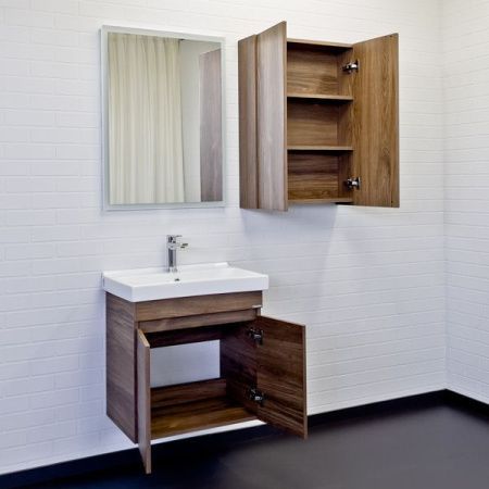 Тумба с раковиной Comforty Осло 00-00011149CF 60х40 подвесная цвет коричневый