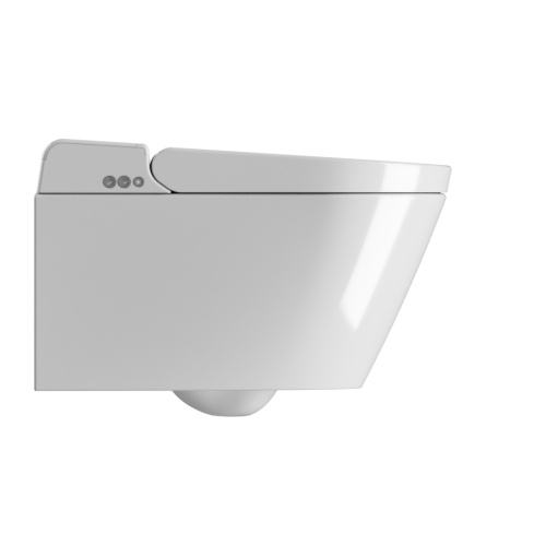Унитаз-биде электронный подвесной GSI Wclean 7418K11 белый глянцевый с сиденьем микролифт безободковый смыв торнадо - фото 2