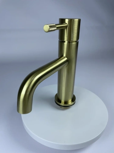 Смеситель Boheme Uno 461-MG на раковину золото матовое - фото 2