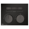 Смеситель для душа Gessi Hi-Fi 63006#706 встраиваемый в стену черный с термостатом (внешняя часть)
