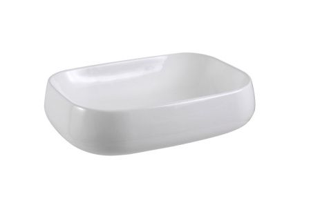 Раковина из сантехнического фарфора Aquatek AQ5526-00 60х40 накладная цвет белый без отверстий под смеситель