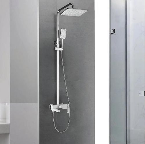 Душевая стойка Shevanik S9036F настенная цвет белый/хром - фото 4