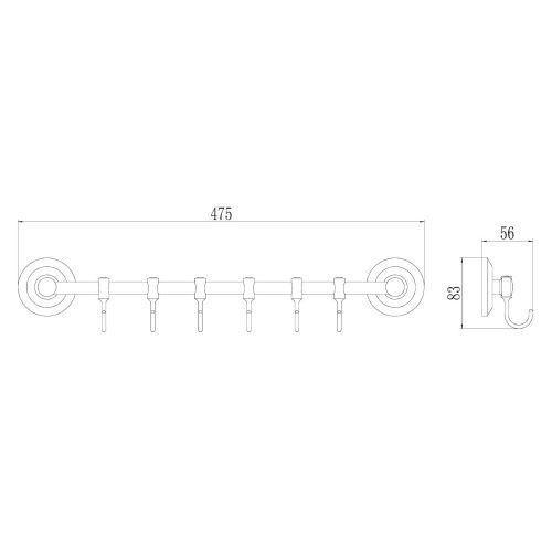 Крючок Savol S-007176 - фото 3