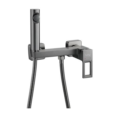 Гигиенический душ со смесителем Raffine F0596T-1 оружейная сталь - фото 2