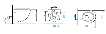 Унитаз подвесной Cerutti SPA CT7183 белый с сиденьем микролифт безободковый каскадный смыв