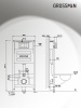 Инсталляция + кнопка смыва + унитаз Grossman Cosmo 97.4411S.02.300 Инсталляция + кнопка смыва + унитаз Grossman Cosmo 97.4411S.02.300