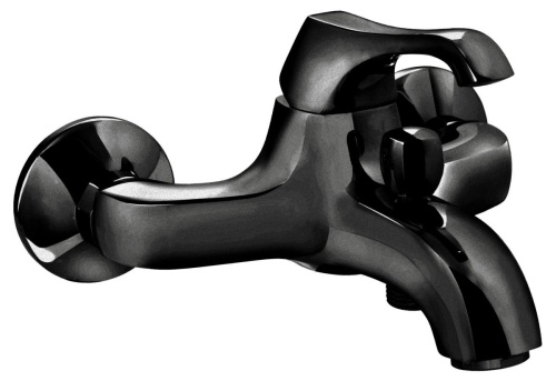 Смеситель для ванны Emmevi Ares 76001/NEO настенный черный матовый