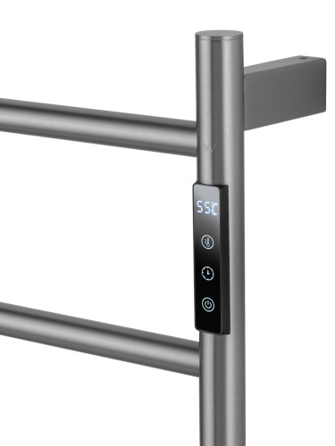 Полотенцесушитель электрический Wonzon & Woghand Bonn WW-AL404-BR 50х45 никель - фото 4