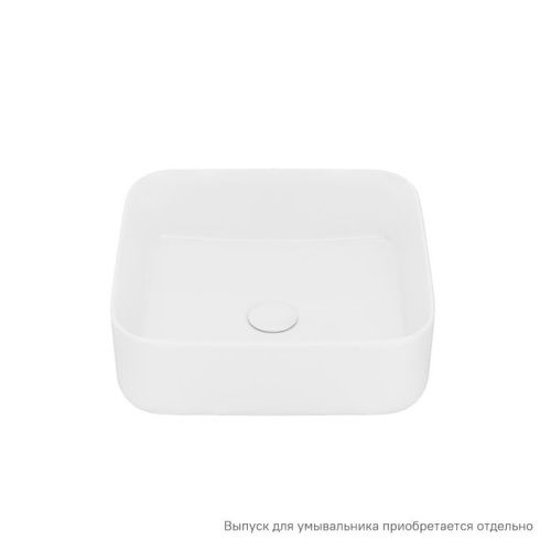 Раковина керамическая IDDIS Bridge BRIWS04i27 39х39 накладная цвет белый без отверстий под смеситель - фото 2
