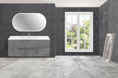 Тумба под раковину Vincea Mia VMC-2MC120BT 120х50 подвесная цвет серый