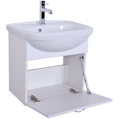 Тумба с раковиной Orange Лайт LRA-45TUW+RA 50х40 цвет белый