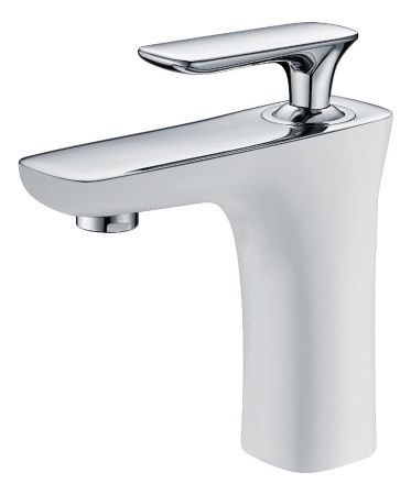 Смеситель AltroBagno Aperto AltroBagnoAperto0109BiCr на раковину белый/хром
