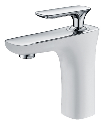 Смеситель для раковины AltroBagno Aperto AltroBagnoAperto0109BiCr на раковину хром/белый - фото 2