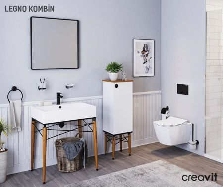Чаша унитаза подвесная Creavit Elegant EG321-00CB00E-0000 цвет белый без сиденья смыв торнадо