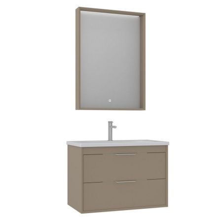 Тумба с раковиной Orka Clay 5004384 80х50х52 цвет коричневый