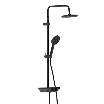 Душевая стойка Damixa Apollo 947730300 настенная цвет черный