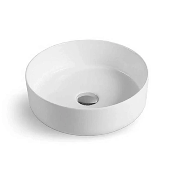 Раковина из сантехнического фарфора Vincea VBS-131 36х36 накладная цвет белый без отверстий под смеситель