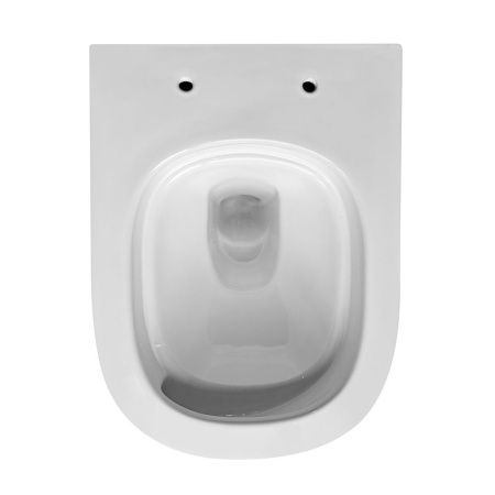 Унитаз подвесной Abber Rechteck AC1218 белый с сиденьем микролифт безободковый смыв торнадо