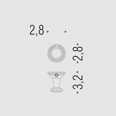 Крючок Colombo Hermitage BLC77.OA