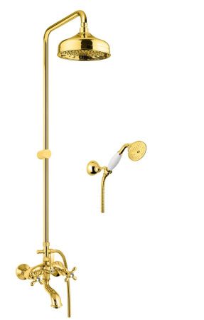 Душевая стойка Fiore 01OO0615 настенная цвет золото