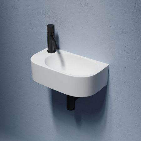 Раковина из сантехнического фарфора Ceramica Nova ELEMENT CN6066R 40х20 подвесная цвет белый 1 отверстие под смеситель
