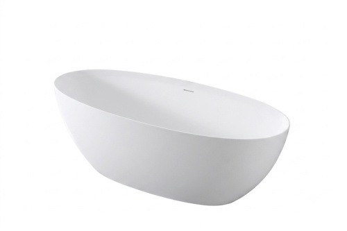 Ванна из искусственного камня Solid Surface Cezares LIBERTA CZR-LIBERTA-170-76-56-SSB 170х75 отдельностоящая овальная - фото 2