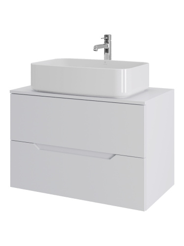 Тумба с раковиной Orange Line Li-80TuwMDF+B07-600W 81х46х68,5 - фото 2