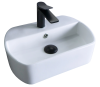 Раковина керамическая Gid Suspendido 61108 40х30 подвесная цвет белый 1 отверстие под смеситель
