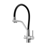 Смеситель для кухни Sancos Nolia SC12003SS на мойку нержавеющая сталь/черный