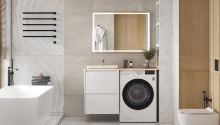 Раковина из фаянса Velvex E408D 52х34 полувстраиваемая цвет белый без отверстий под смеситель