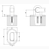 Держатель для душевой лейки Gessi Goccia 33757#299 черный